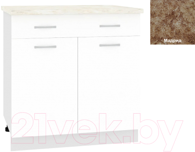 Шкаф-стол кухонный Кортекс-мебель Корнелия Лира НШ80р1ш - фото