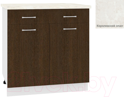 Шкаф-стол кухонный Кортекс-мебель Корнелия Лира НШ80р1ш - фото