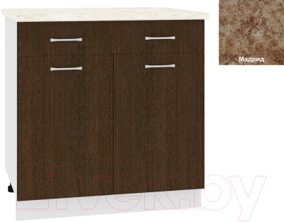 Шкаф-стол кухонный Кортекс-мебель Корнелия Лира НШ80р1ш - фото