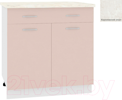 Шкаф-стол кухонный Кортекс-мебель Корнелия Лира НШ80р1ш - фото