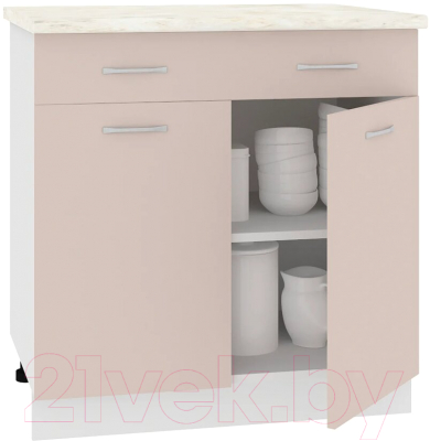 Шкаф-стол кухонный Кортекс-мебель Корнелия Лира НШ80р1ш