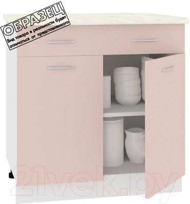 Шкаф-стол кухонный Кортекс-мебель Корнелия Лира НШ80р1ш