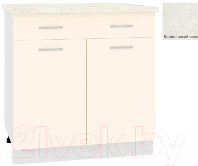 Шкаф-стол кухонный Кортекс-мебель Корнелия Лира НШ80р1ш - фото