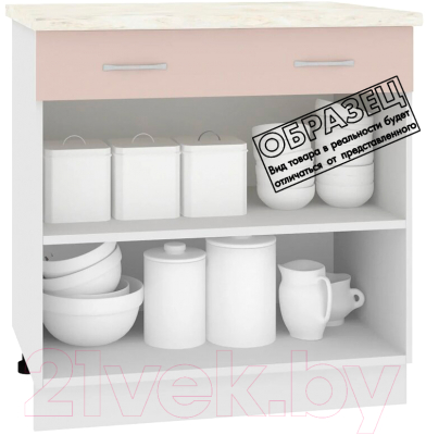 Шкаф-стол кухонный Кортекс-мебель Корнелия Лира НШ80р1ш