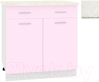 Шкаф-стол кухонный Кортекс-мебель Корнелия Лира НШ80р1ш - фото