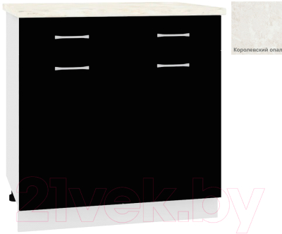 Шкаф-стол кухонный Кортекс-мебель Корнелия Лира НШ80р1ш - фото