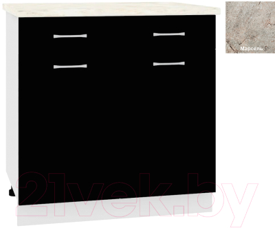 Шкаф-стол кухонный Кортекс-мебель Корнелия Лира НШ80р1ш - фото