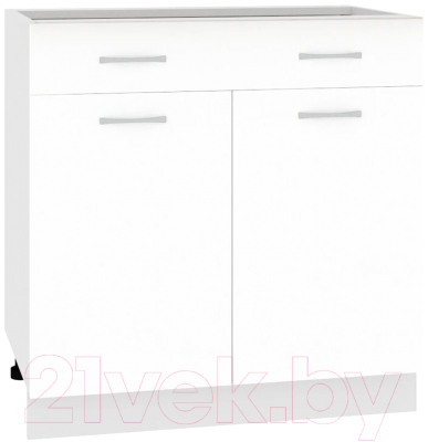 Шкаф-стол кухонный Кортекс-мебель Корнелия Лира НШ80р1ш без столешницы - фото