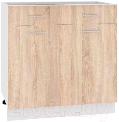 Шкаф-стол кухонный Кортекс-мебель Корнелия Лира НШ80р1ш без столешницы - фото