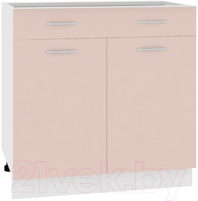 Шкаф-стол кухонный Кортекс-мебель Корнелия Лира НШ80р1ш без столешницы - фото