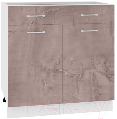 Шкаф-стол кухонный Кортекс-мебель Корнелия Лира НШ80р1ш без столешницы - фото