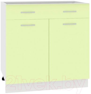 Шкаф-стол кухонный Кортекс-мебель Корнелия Лира НШ80р1ш без столешницы - фото