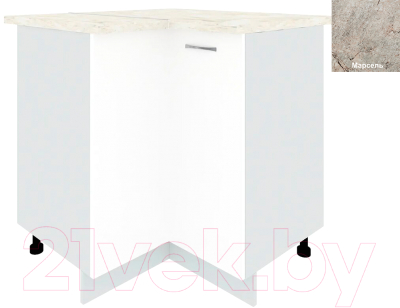 Шкаф-стол кухонный Кортекс-мебель Корнелия Лира НШУ угловой - фото