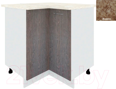 Шкаф-стол кухонный Кортекс-мебель Корнелия Лира НШУ угловой - фото