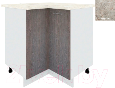 Шкаф-стол кухонный Кортекс-мебель Корнелия Лира НШУ угловой - фото
