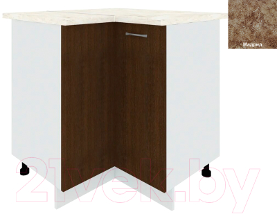 Шкаф-стол кухонный Кортекс-мебель Корнелия Лира НШУ угловой - фото