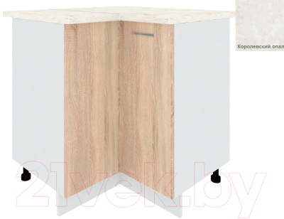Шкаф-стол кухонный Кортекс-мебель Корнелия Лира НШУ угловой - фото