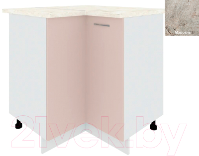 Шкаф-стол кухонный Кортекс-мебель Корнелия Лира НШУ угловой - фото