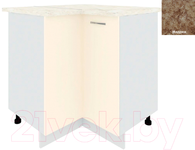 Шкаф-стол кухонный Кортекс-мебель Корнелия Лира НШУ угловой - фото