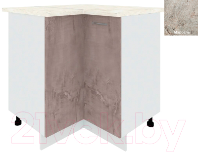 Шкаф-стол кухонный Кортекс-мебель Корнелия Лира НШУ угловой - фото