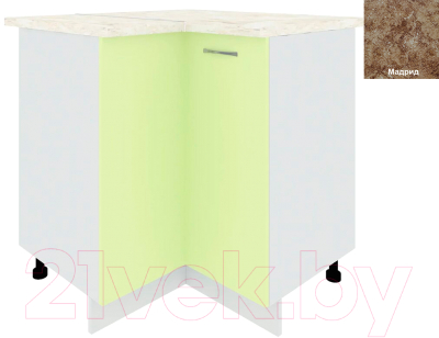 Шкаф-стол кухонный Кортекс-мебель Корнелия Лира НШУ угловой - фото