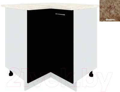 Шкаф-стол кухонный Кортекс-мебель Корнелия Лира НШУ угловой - фото