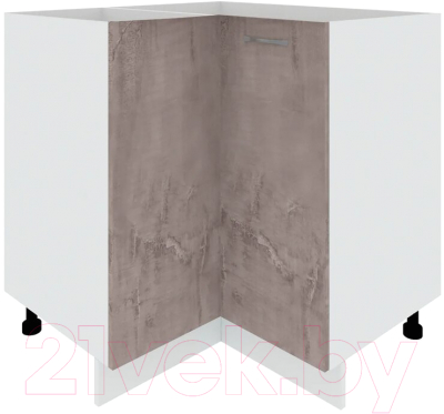 Шкаф-стол кухонный Кортекс-мебель Корнелия Лира НШУ без столешницы угловой - фото