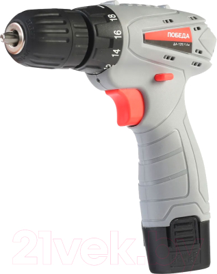 Аккумуляторная дрель-шуруповерт Победа ДА-12П/1 Ли - фото