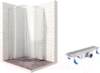 Душевой уголок Ambassador Set 90x90 / 14011104-ST2 - фото