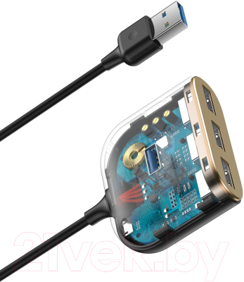 USB-хаб Baseus Square Round 4in1 / CAHUB-AY01