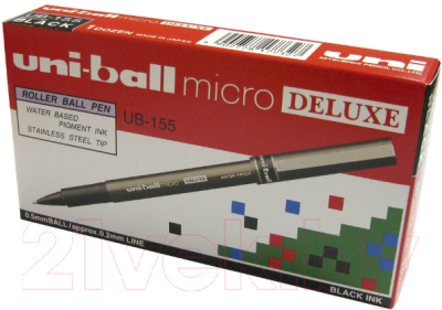 Ручка-роллер UNI Mitsubishi Pencil Micro Deluxe / UB-155 BLUE