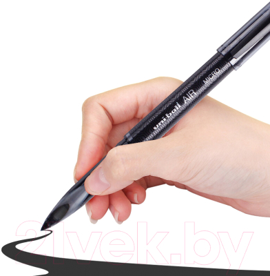 Ручка-роллер UNI Mitsubishi Pencil Air / UBA-188-M BLACK