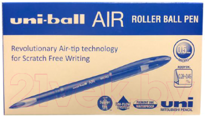 Ручка-роллер UNI Mitsubishi Pencil Air / UBA-188-M BLACK
