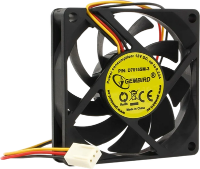 Вентилятор для корпуса Gembird D7015SM-3 - фото