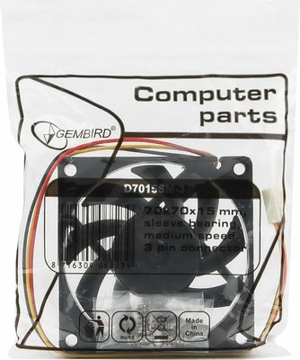 Вентилятор для корпуса Gembird D7015SM-3