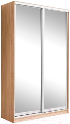 Шкаф-купе Евва 158 SS.05 / АЭП ШК.2 01 (сонома/хром) - фото