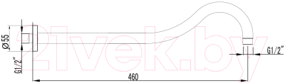 Душевой кронштейн LEMARK LM4887B