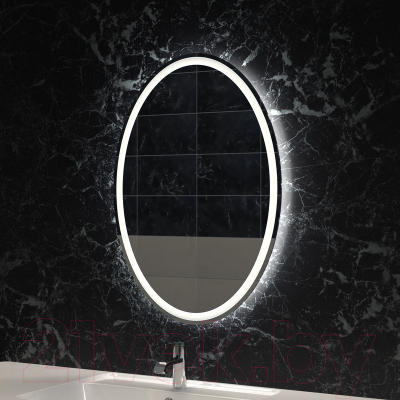 Зеркало Пекам Vesta 1 60x80 / Vesta1-60x80spcl (с подсветкой, сенсором на прикосновение, подогревом и часами)