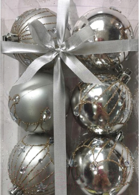 Набор шаров новогодних Волшебная страна Блеск / 007482 - фото