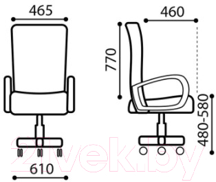 Кресло офисное Brabix Pilot EX-610 CH / 532418