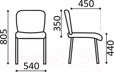 Стул офисный Brabix Iso CF-005 / 531971 (черный/ткань черная)
