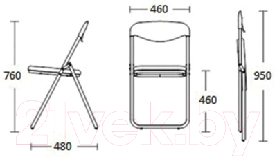 Стул складной Brabix Golf Plus CF-003 Комфорт / 531566