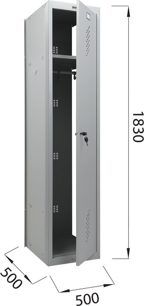 Шкаф металлический Brabix LK 01-40 усиленный / 291131