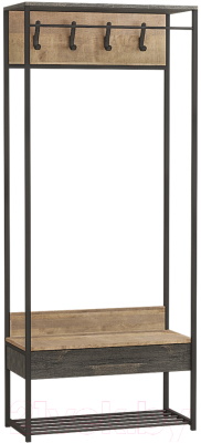 Секция в прихожую Mobi Трувор 15.120 (дуб гранж песочный К356/интра) - фото