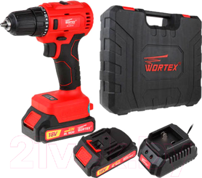 Аккумуляторная дрель-шуруповерт Wortex BD 2025 DLi - фото