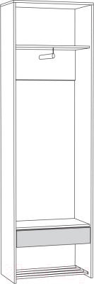 Шкаф Mobi Трувор 13.328.02 (дуб гранж песочный К356/интра)