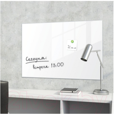 Магнитно-маркерная доска Brauberg Стеклянная / 236744