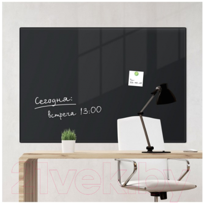 Магнитно-маркерная доска Brauberg Стеклянная / 236748