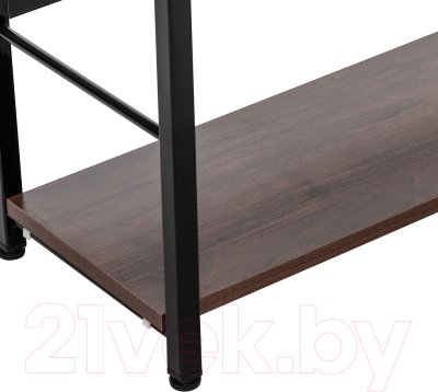 Стеллаж Импэкс Leset Пако 1200 (черный/орех донской)