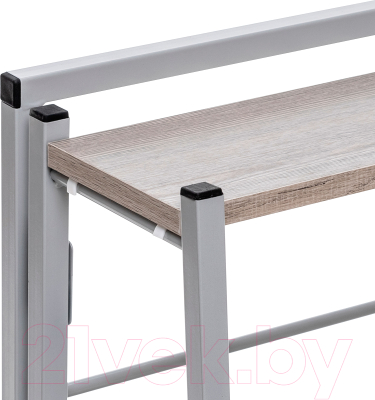 Стеллаж Импэкс Leset Пако 800 трапеция (серый/атлас светлый)
